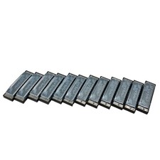 Aria AH 10 SET FOLK BLUES HARMONICA Aria 10 hole Blues Harmonica 12 piece Set Us