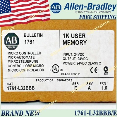 Brand New AB 1761-L32BBB/E MicroLogix 1000 32 Point Controller 1761L32BBB serE