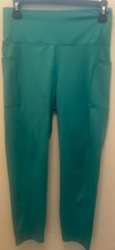 Bally Total Fitness Leggings High Waist Yoga Capri Pants with Pockets Size L