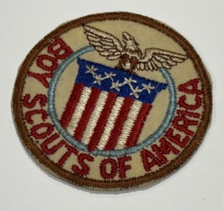 1947 World Jamboree Felt USA Contingent Patch Boy Scout RC7