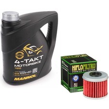TRX450 Sportrax Kick Start R Oil Filter Kit Mannol Semi Synt 10w40 4L Honda 2007 7.50 per litre