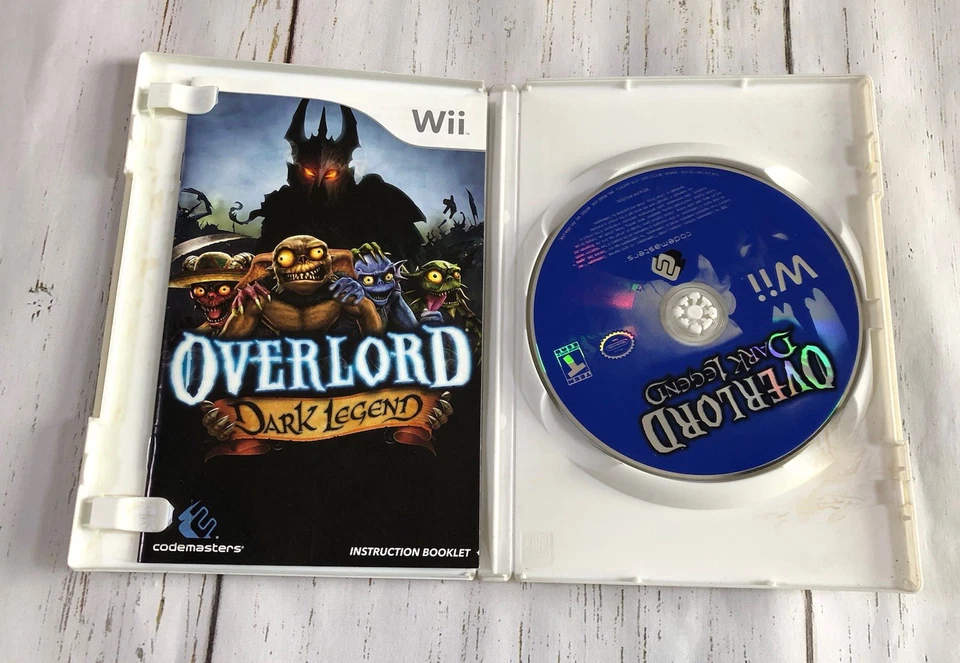 Vintage Nintendo Wii Overlord Dark Legend Strategy Megalomaniac Video Game Works - Image 2 of 3