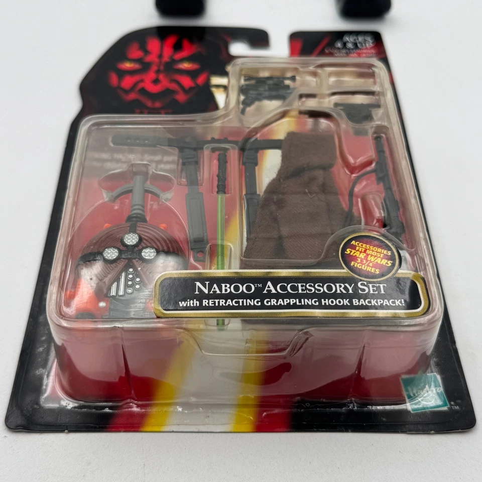 Hasbro Star Wars Episodio 1 Naboo Juego de Accesorios Gancho Retráctil 3 3/4 Pulgadas Foto 3 de 3