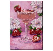 Bead Embroidery Kit DIY Fruity Euphoria Beaded Needlepoint Craft Set