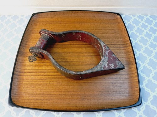 Vtg Model T Wheel Lock 1914 Miller Chapman Auto Theft w/ Key Antique Car Device