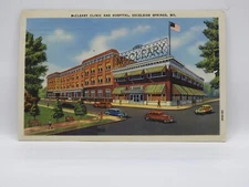 Postcard McCleary Clinic & Hospital Excelsior Springs Missouri Posted 1944  G144