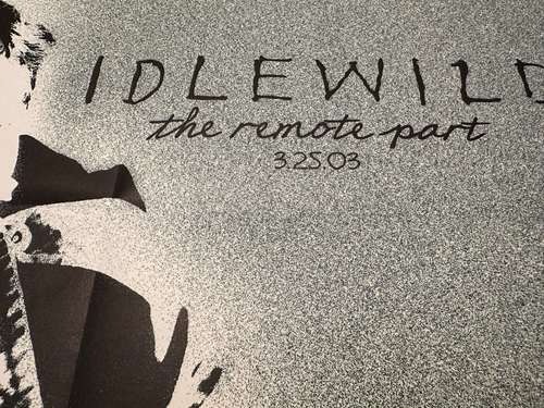 Raro IDLEWILD The Remote Part 2003 PÓSTER PROMOCIONAL CONCIERTO para gira EE. UU. 15" X 20" - Imagen 6 de 8