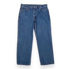Levis Jeans Mens Size 40x30 ACT 39x29.5 Blue 550 Straight Denim Cotton