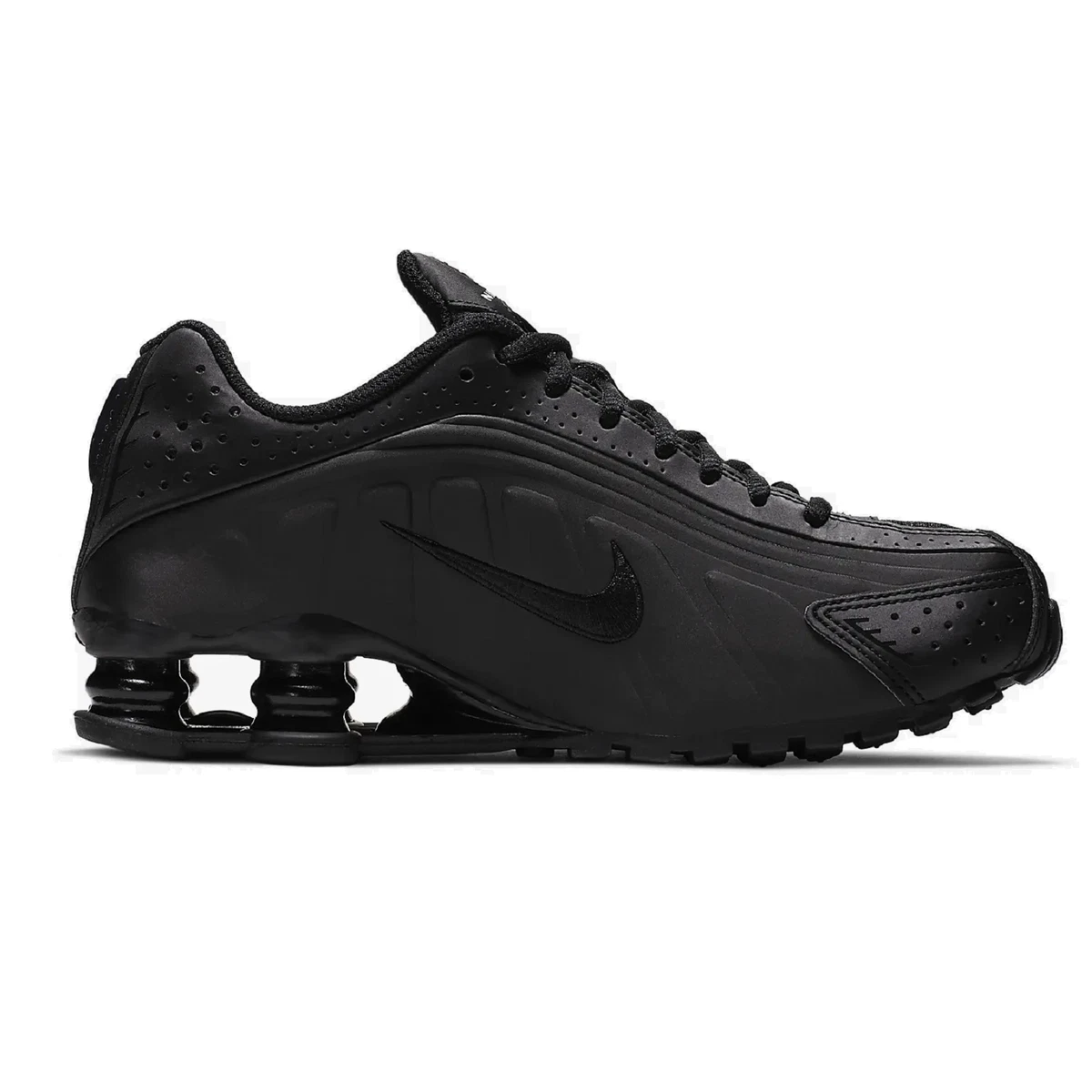 Ga op pad Kraan spek BQ4000-001 Nike Shox R4 Grade School Kids Size US TRIPLE Black | eBay