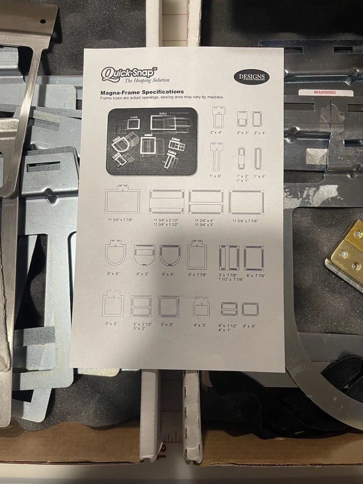 2 Set Quick-Snap The Hooping Solution Janome MB4 S Melco EP4 Single Attachment - Image 3 of 4
