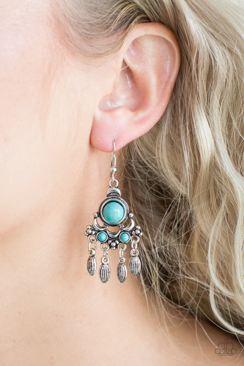 Paparazzi turquoise earrings deals