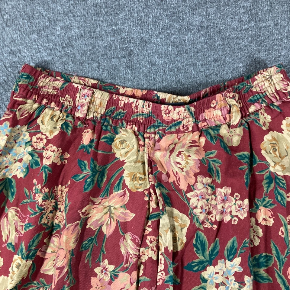 Falda Floral Liz Sport Cottage De Colección Para Mujer Talla Grande L Roja Inglés Country Foto 3 de 4