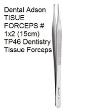 DENTAL INSTRUMENT Adson TISUE FORCEPS # 1x2 (15cm) TP46 Suppliers Only Dental It