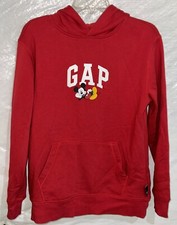 Gap Kids Mickey Mouse Disney Hoodie Sweatshirt Boys/Girls Size XXL Red EUC