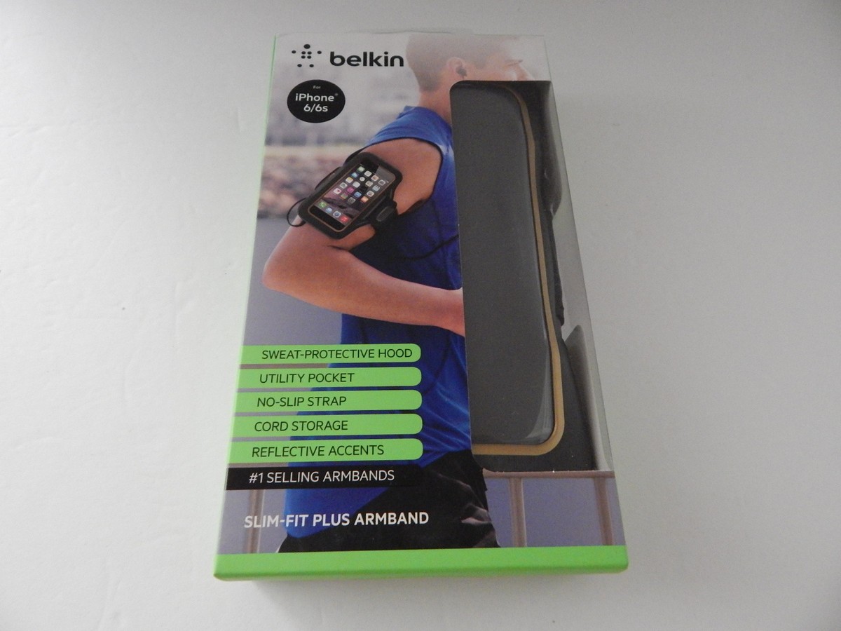 Belkin Slim-Fit Plus Armband for iPhone iPhone 6S Arrow Black/Gold New