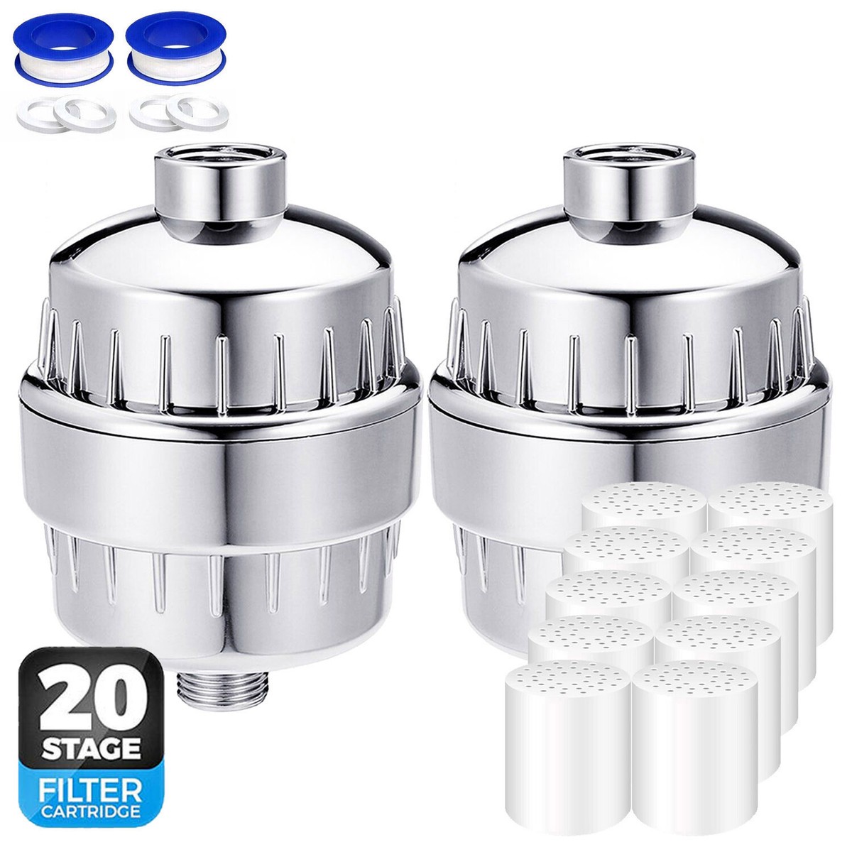 Slirceods 2-Pack Replacement Carbon Shower Filters For 2.0 Shower Filter System - View #5