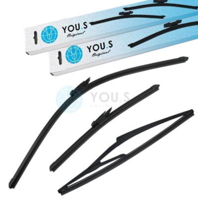 YOU.S SCHEIBENWISCHER SET VORNE + HINTEN für FIAT PUNTO (199_) / EVO (199_)