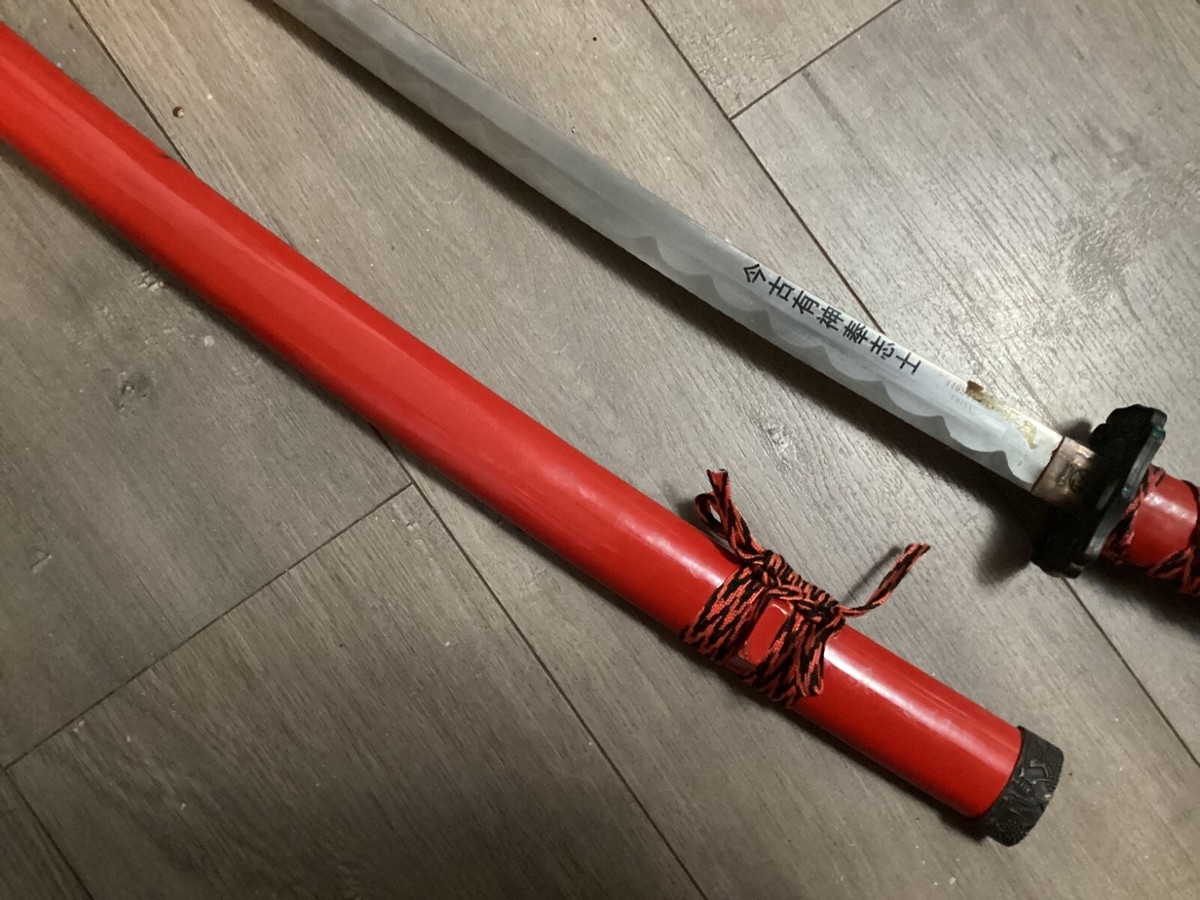 36” Sword Katana 440 Stainless Steel Blade Red China Fabric Handle