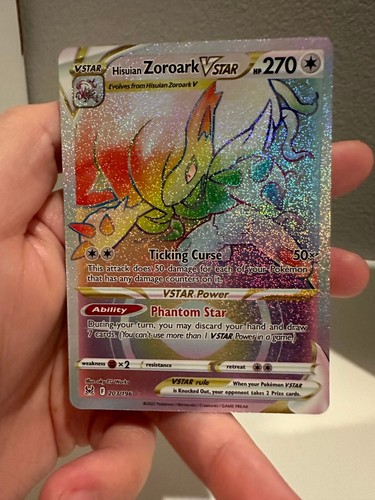 Hisuian Zoroark VSTAR 203/196 Secret Rare Lost Origin Pokemon TCG NM 1224#255 - 第 1/4 張圖片