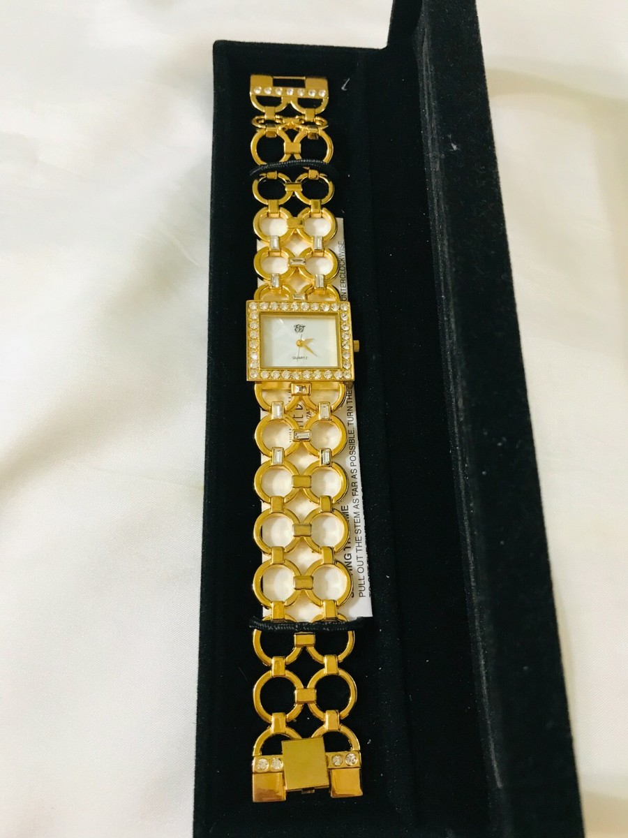 ELIZABETH TAYLOR WATCH CHARMING GOLD TONE DESIGN | eBay display picture 1