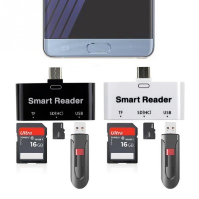 USB C Type C to USB 3.0 OTG HUB Adapter USB/TF/SD Micro SD Memory Card Reader