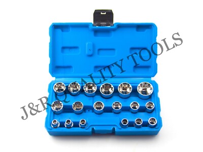 18 Piece Metric 3/8  Drive Socket Tool Set Universal Spline Socket Set 