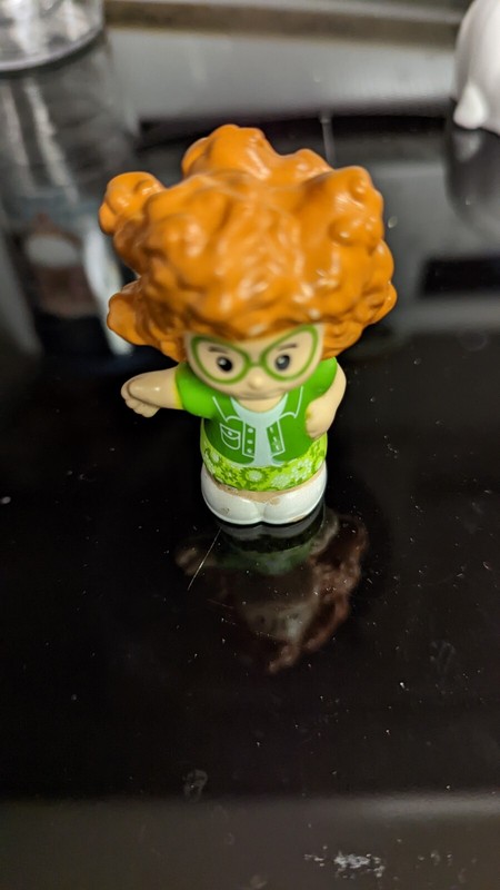 Fisher Price Little People SOFIE GIRL in GREEN DRESS for House School Sophie