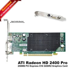 ATI Radeon HD 2400 Pro 256MB PCIe X16 Graphics Card - Great for Basic Gaming 