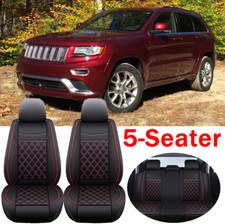 For Jeep Grand Cherokee Car Seat Covers Frontrear 5 Seater Full Set Pu Leather
