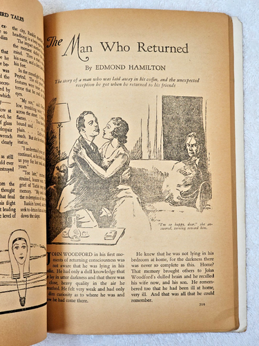Weird Tales Pulp Magazine Feb 1934 VG Brundage Sapphire Goddess Robert E. Howard - Picture 20 of 24