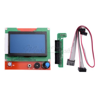 12864 LCD Display 3D Printer Controller With Adapter für RAMPS 1.4 Reprap Mendel