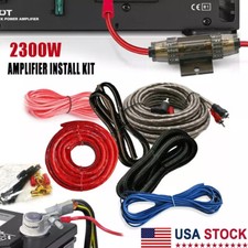 2300W 4 Gauge Car Audio Cable Kit Amplifier Install Amp RCA Subwoofer Sub Wiring