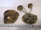 Brass wall sconce and candle holder — photo 2