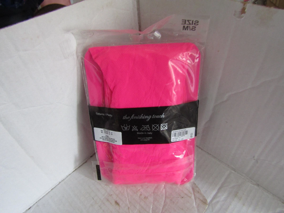 new look wear with footless tights Size s m in Bright pink eBay