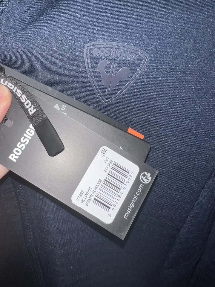 Rossignol 女式 Skpr 全拉链连帽衫 Eclipse 小号零售价值 195 美元!! 全新带标签 — 第 2/4 张图片