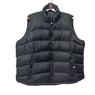 L.L.Bean Black Goose Down Vest Size 2XL - Warm, Lightweight, Excellent Condition