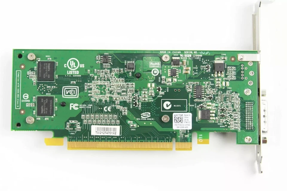 DELL NVIDIA QUADRO NVS 290 (TW212) 256MB DDR2 SDRAM PCI EXPRESS X16 VIDEO CARD - Image 2 of 4