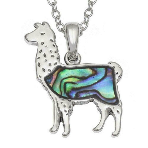 Silver Shell Necklace Narwhal Sloth Llama Sausage Dog Animal Jewellery Kids Gift - Picture 11 of 16