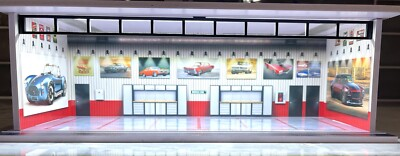 #ad #ad Muscle Speed Shop Hot Wheel Garage Theme 1:64 Model Diorama Display LED Lighting $45.00