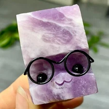 53GNatural DreamAmethyst Genie hand carved treatment mineral specimens