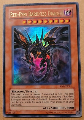 Yu-Gi-Oh! Red-Eyes Darkness Dragon SD1-EN001 Ultra Rare LP 1st Edition | eBay Yu-Gi-Oh! Red-Eyes Darkness Dragon SD1-EN001 Ultra Rare LP 1st Edition | eBay
