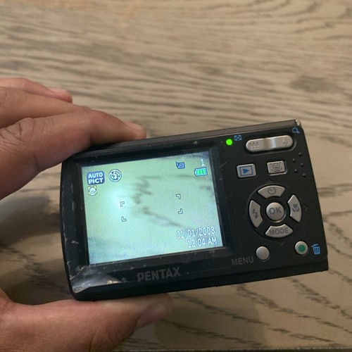 Pentax Optio E60 10.1MP Digital Camera with 3x Optical Zoom Black nice unit - Picture 9 of 12