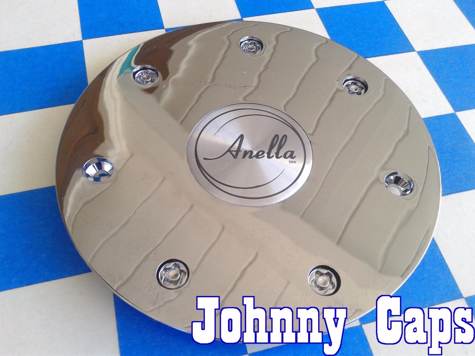 ANELLA Wheels [24] Chrome Center Caps # C171 Custom Wheel Center Hub Cap (1)