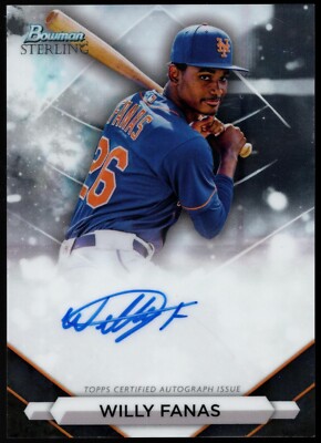 2023 Bowman Sterling WILLY FANAS On-Card Autograph Prospect Auto #PA-WF
