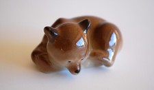Lomonosov Porcelain Figurine BEAR brown