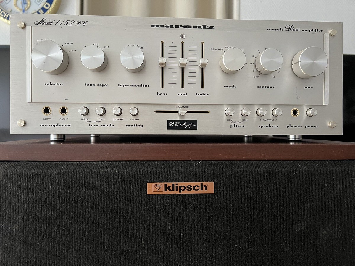Marantz 1152DC Stereo Amplifier 76/96 W/CH 1978 6 Mon