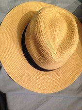 vintage hut ? Fedora Sonnenhut aus Webpapier 58cm gro&szlig;
