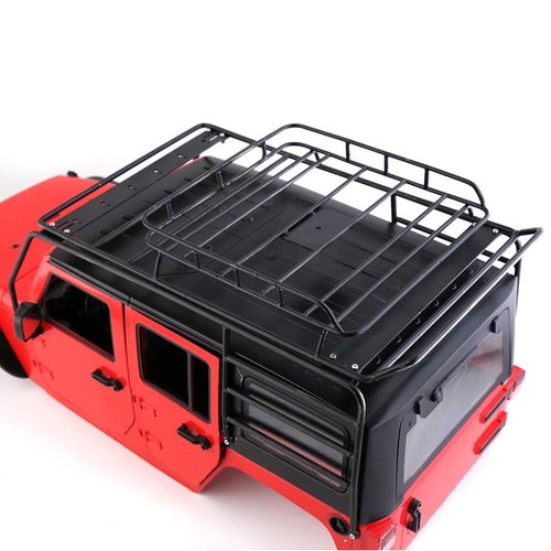 Metal Roof Rack Luggage Carrier for 1/10 Scale RC Crawler Car Model TRX4 SCX10 - Picture 4 of 10