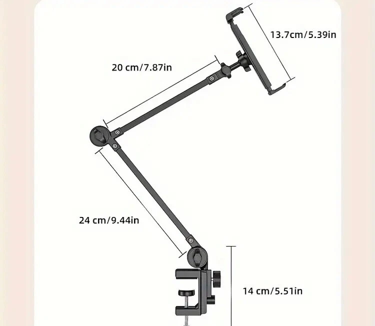 Soporte para tablet iPad Mesita de noche Soporte para teléfono. Foto 2 de 3
