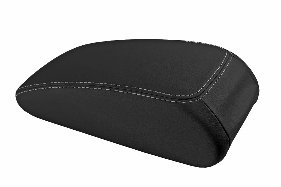 Se adapta a Audi A3 2015-2020 PVC consola tapa tirar sobre reposabrazos cubierta puntada gris Foto 3 de 4